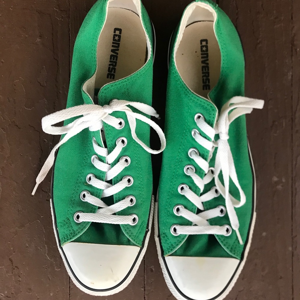 Green Converse Low Top